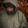 OMC Forest Green Mrigal Spring Water Resistant Fishing Jacket In Use 1