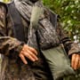 OMC Water Repellent Centre Half Camo Fishing Scarf In Use 3