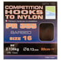 Preston Barbed PR355 Competition Hooks to Nylon