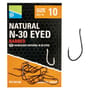 Preston Natural N-30 Eyed Hooks - Barbed