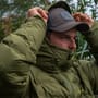 RidgeMonkey APEarel Dropback K2 Waterproof Coat Green In Use 3