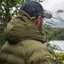 RidgeMonkey APEarel Dropback K2 Waterproof Coat Green In Use 4