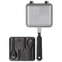 RidgeMonkey Deep Fill Sandwich Toaster with utensil MK2 Silver