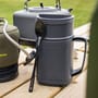 RidgeMonkey Fishing ThermoMug DLX Brew Set Grey In Use 2