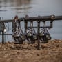 Solar Black-Lite Pro-Loc 2 Rod Adjustable Fishing Buzzer Bar In Use 1