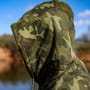 Sonik Camo Fishing Hoodie Close Up 1