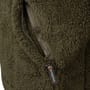 Speero Sherpa Dark Olive Fleece Hoodie Close Up 2
