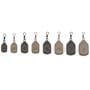 Korda Square Pear Swivel Fishing Lead Sizes
