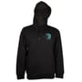 Tackling Minds Ultra Premium Black Fishing Hoodie Front Logo