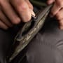 Thinking Anglers Camfleck Small Zip Fishing Pouch Zip In Use