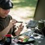 Trakker Armolife Marble Sandwich Fishing Toaster In Use 5