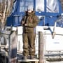 Trakker Core 3-Piece Winter Fishing Suit In Use 1