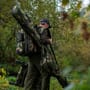 Trakker DPM 3 Rod Padded Fishing Sleeve 12ft In Use