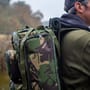 Trakker DPM 50 Ltr Rucksack In Use Close Up