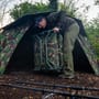 Trakker DPM Superlite Bed Folded In Use