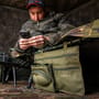 Trakker NXG Bedchair Storage Fishing Pouch In Use 1