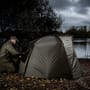 Trakker Tempest Fishing Brolly 100 In Use 3