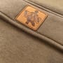 Vass Culture Zipped Chest Pocket Khaki Green Fishing Hoodie Close Up 3