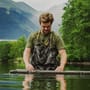 Vass Tex 405 Lightweight Camo Chest Fishing Waders - Non Studded In Use
