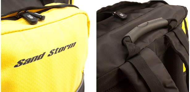 Zaino Pesca Mare Daiwa Sandstorm Roto: Impermeabile, Tracolla Singola, Nero/giallo