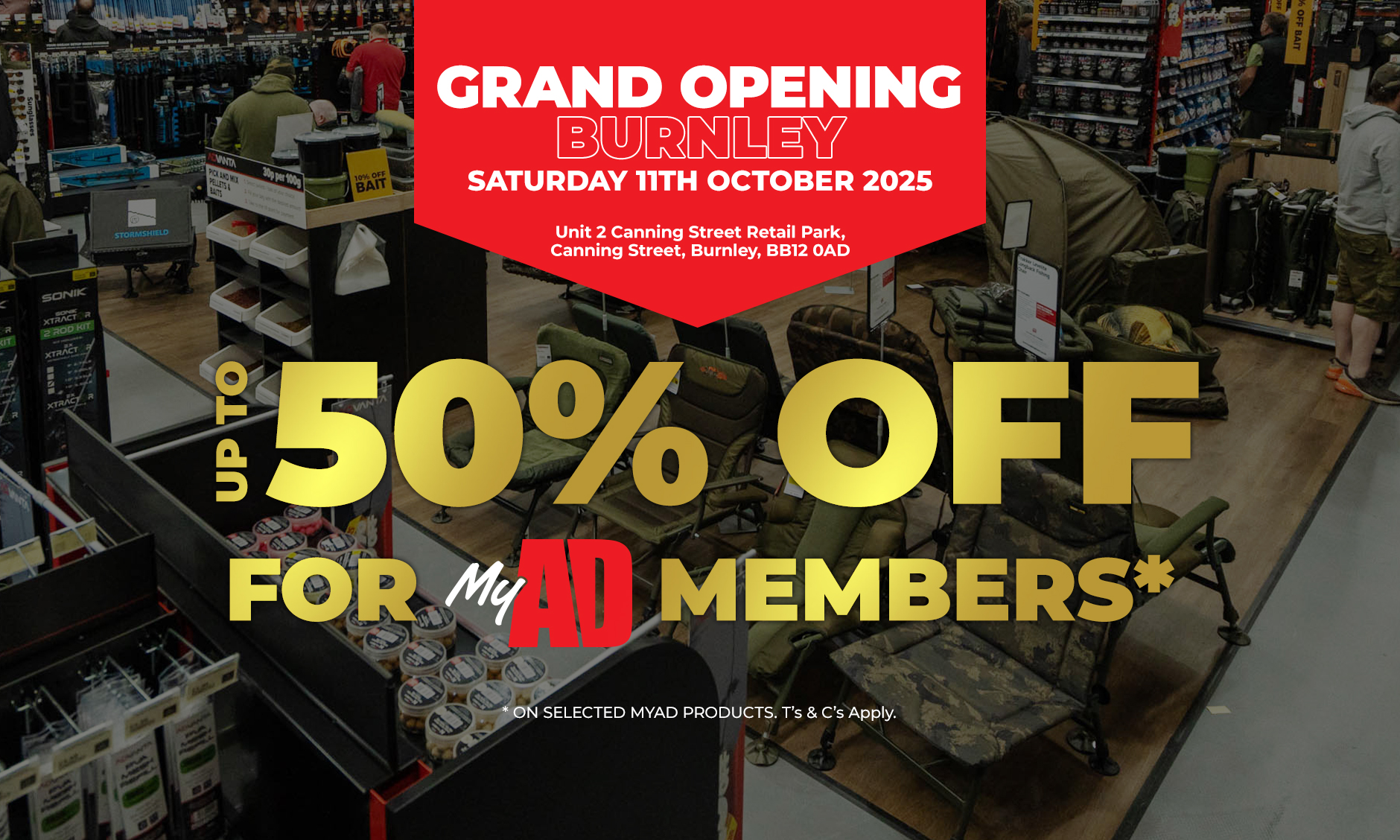 Angling Direct Burnley - Grand Opening - Join us on Saturday 11th October 