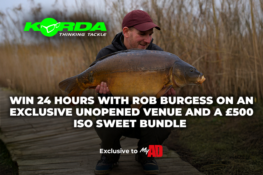 MyAD Competition - Win a 24hrs fishing with Rob Burgess and a £500 Mainline Bait Bundle 