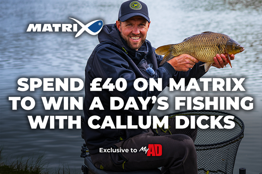 MyAD Competition - Win a day fishing with Callum Dicks and a £100 Matrix Bundle (Unfinished Draft)