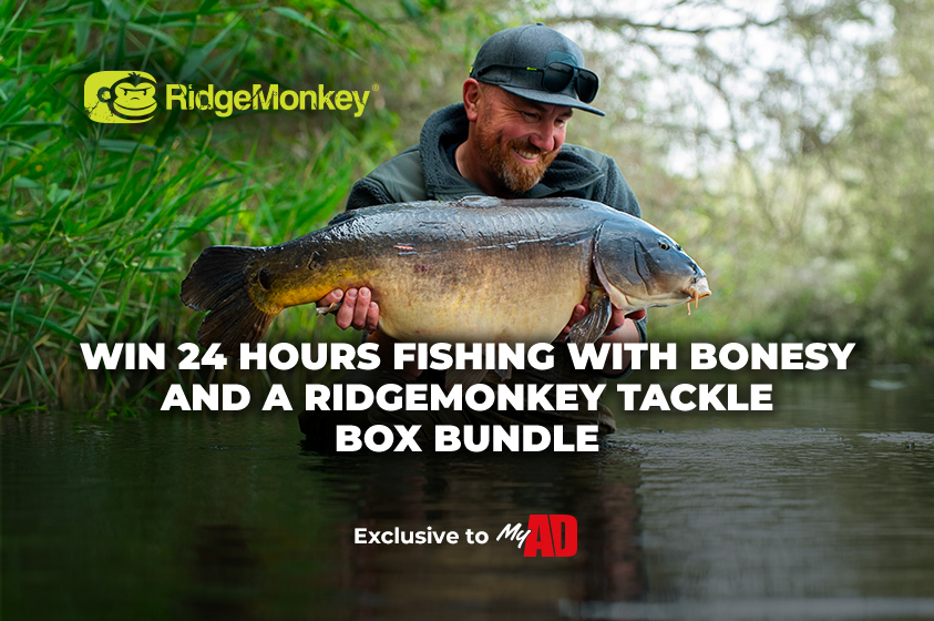 MyAD Competition - Win 24 Hours Fishing with Bonesy and a RidgeMonkey Tackle Box Bundle 