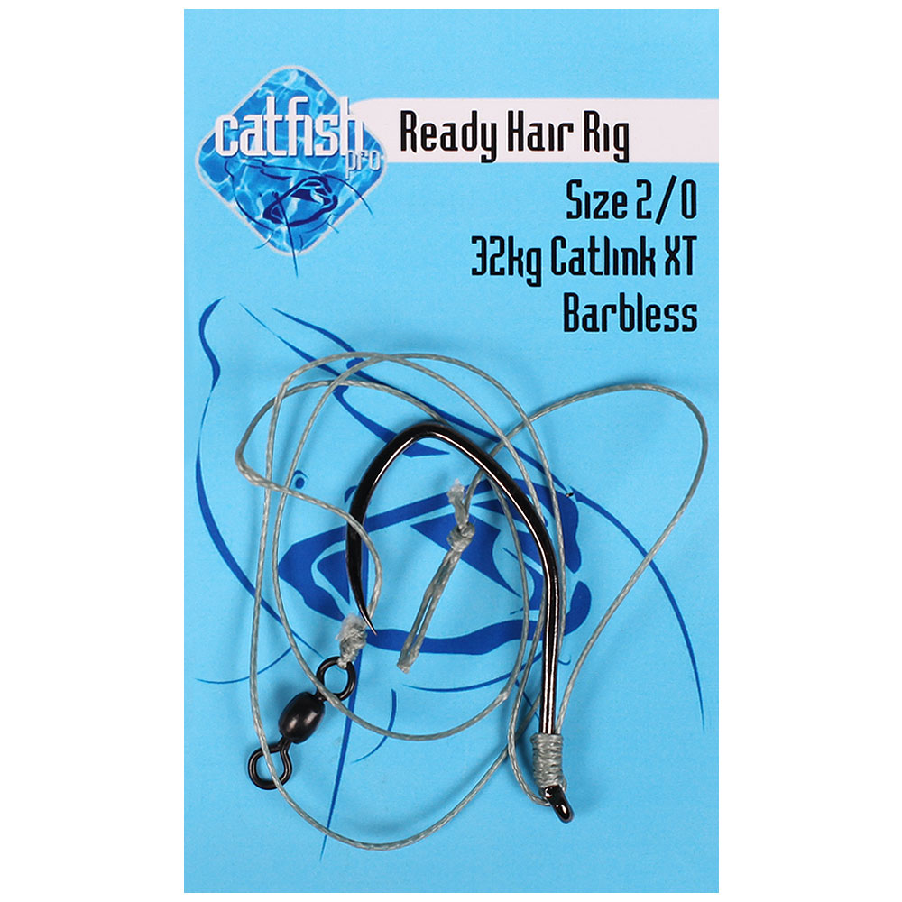 thumbnail image 2 of UK Catfish Hair Rig 2/0 Hook With 100lb Braided Leader (Black) - CatMaster Tackle 2 of 6