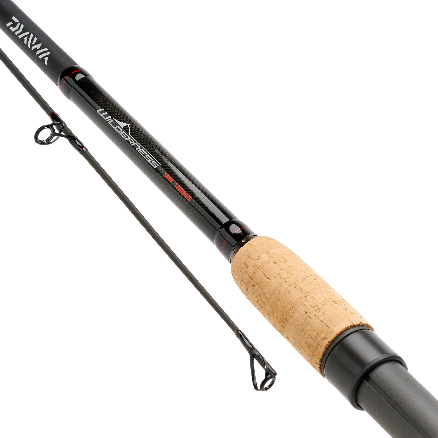 Canne Spinning Corégone DAIWA Wilderness Coregone – 2,40 M, Carbone HMC+, Action Moyenne-rapide, Poignée Liège AAA – Pour Pêche Sportive