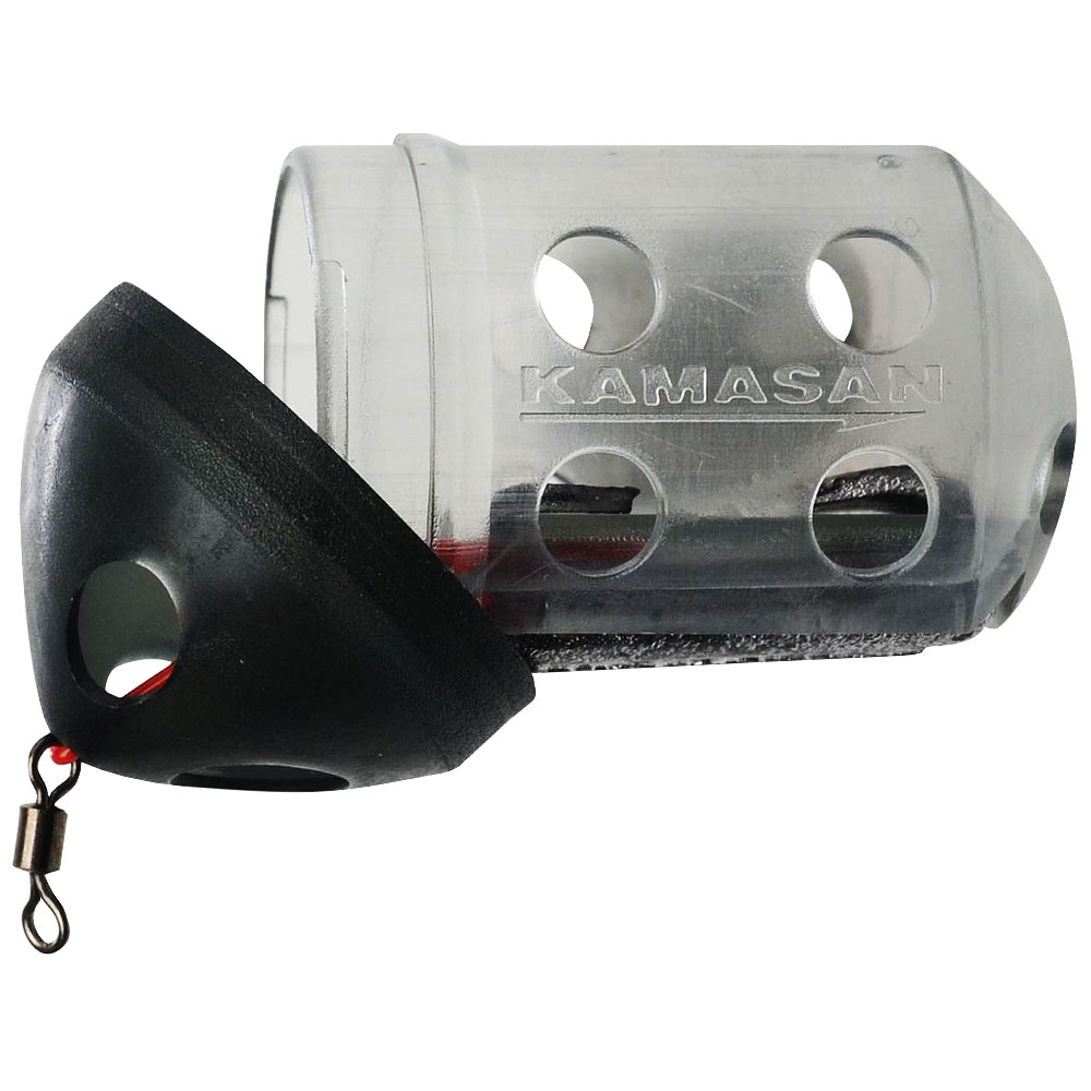 Kamasan Black Cap Feeders – 5 Pack 40g – Large, Perfect For Maggots, Bream, Carp Fishing