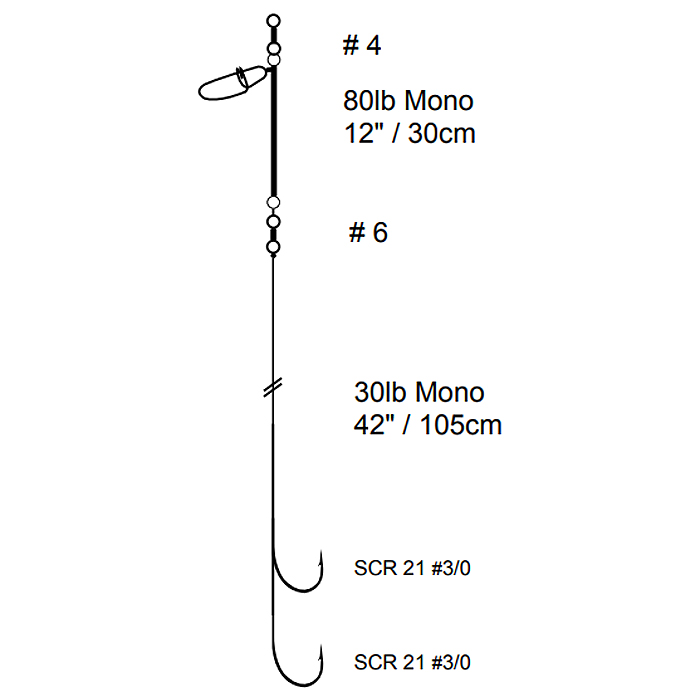 Fennel Rig Cox & Rawle Boat Pennel Rig