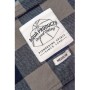 Aqua Products LS Blue Check Flannel Shirt Close Up 2
