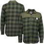 Aqua Products LS Green Check Flannel Shirt