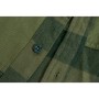 Aqua Products LS Green Check Flannel Shirt Close Up 3