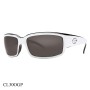 Costa Del Mar Caballito Sunglasses White + Black Frame Grey Lenses