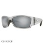 Costa Del Mar Corbina Sunglasses Silver Frame Silver Lenses