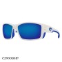 Costa Del Mar Cortez Sunglasses White / Blue Frame Blue Lenses