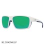 Costa Del Mar Hamlin Sunglasses White Frame Green Lenses