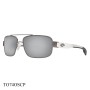 Costa Del Mar Tower Sunglasses Gun / Crystal Frame Silver Lenses