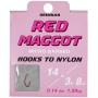 Drennan Red Maggot Hook To Nylon