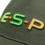 ESP 3D Logo Olive Green Fishing Cap Close Up Logo