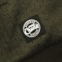 Fox Chunk Dark Olive Hoody Logo Close Up