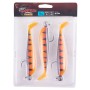 Fox Rage Zander Pro Shads Loaded Lures Hot Tiger