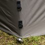 Fox Ultra 60 Khaki Brolly Close Up of Brolly When Pitched