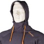 Guru Lightweight Charcoal Hoodie  Hood Up