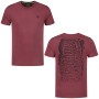 Korda Le Scaley Tee Burgundy Black Print