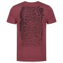 Korda Le Scaley Tee Burgundy Black Print Back