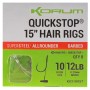 Korum Big Fish 15" Quickstop Hair Rigs Barbed