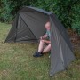 Korum Pentalite Brolly Fishing Shelter 50 Inch In Use 3